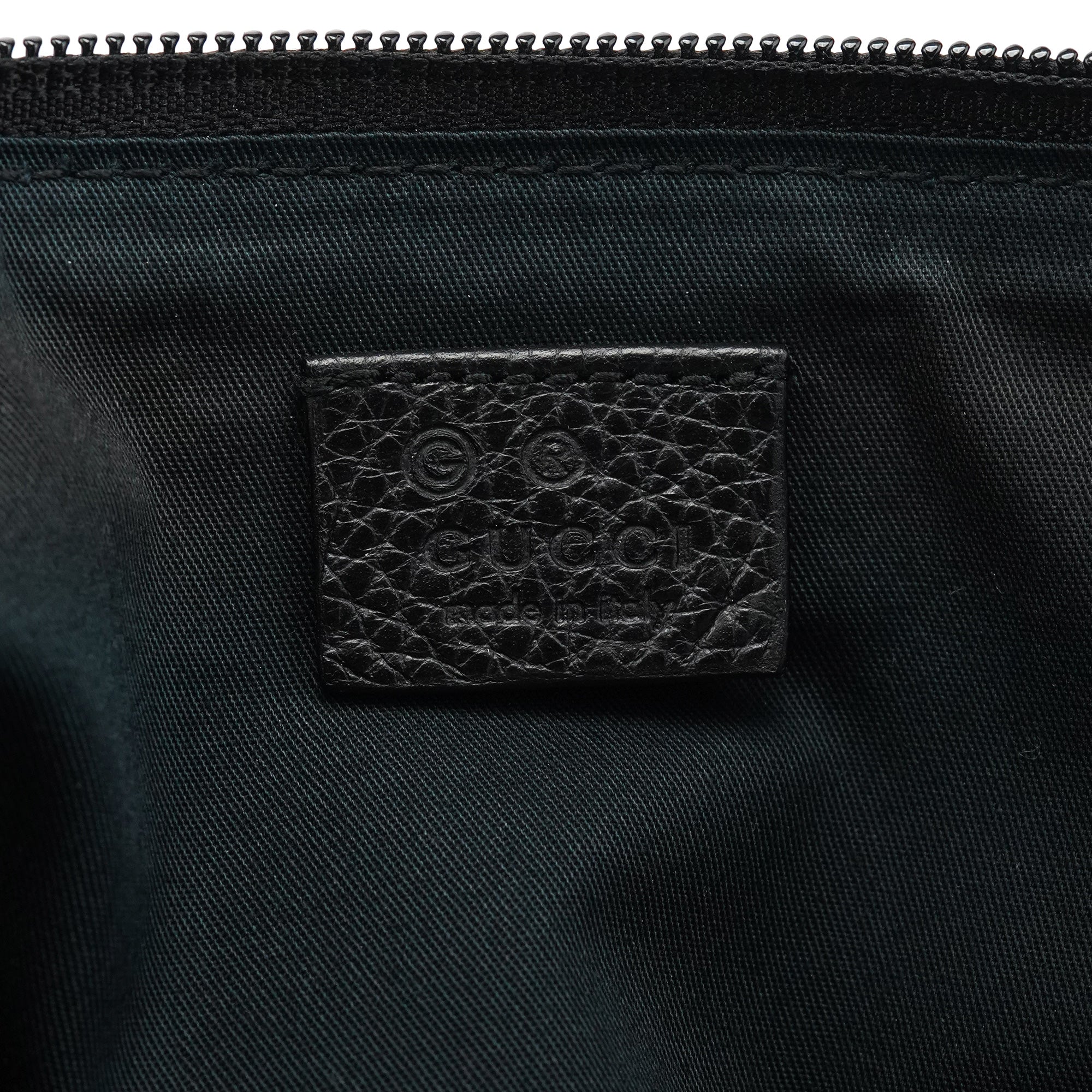 Anthracite Denim GG Boat Pochette