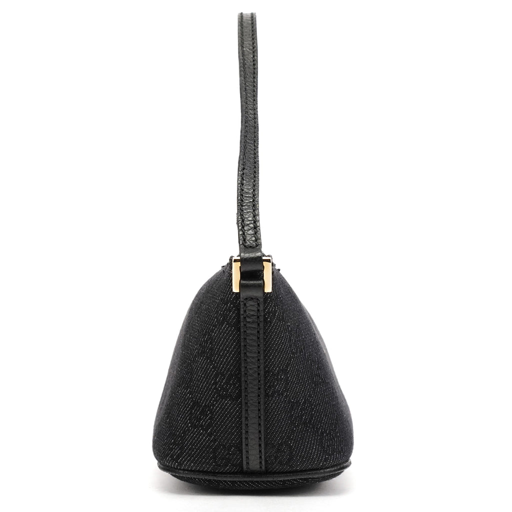 Anthracite Denim GG Boat Pochette