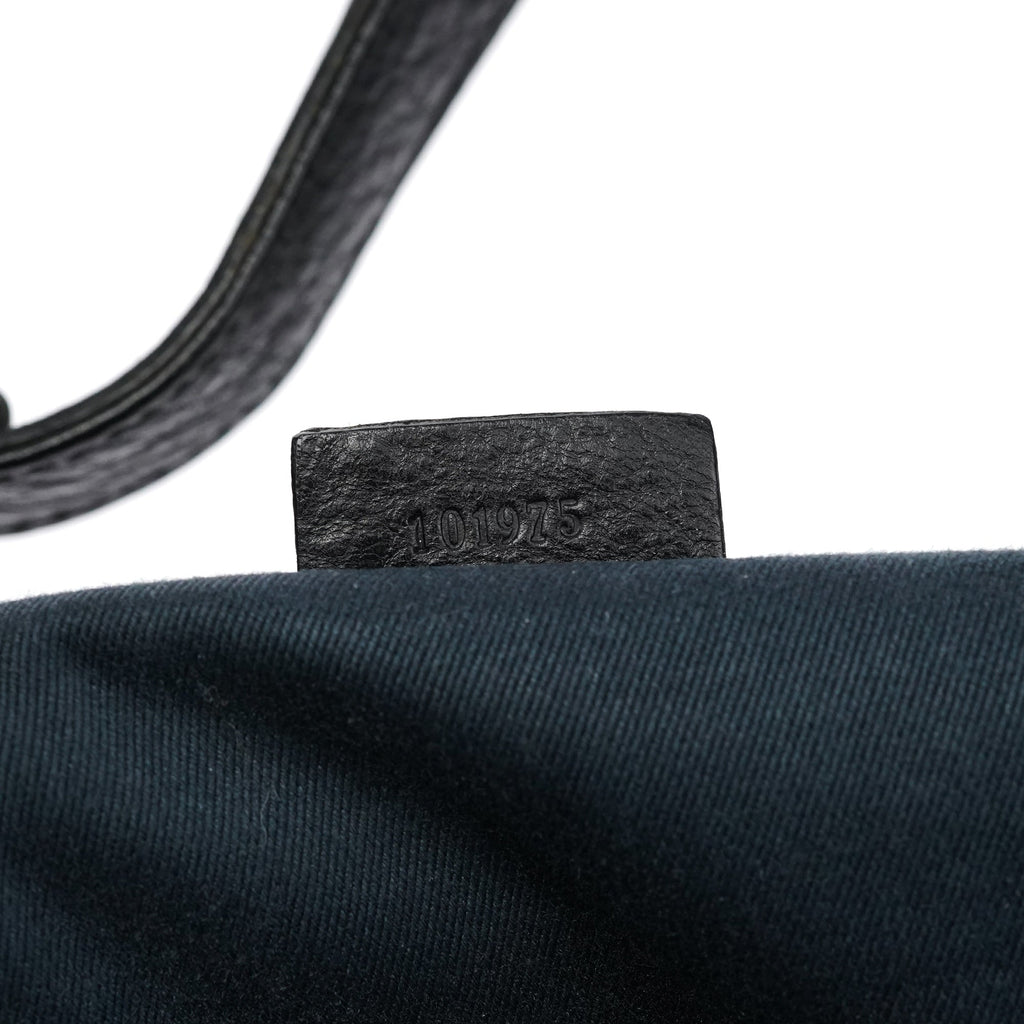 Anthracite Denim GG Horsebit Shoulder Bag