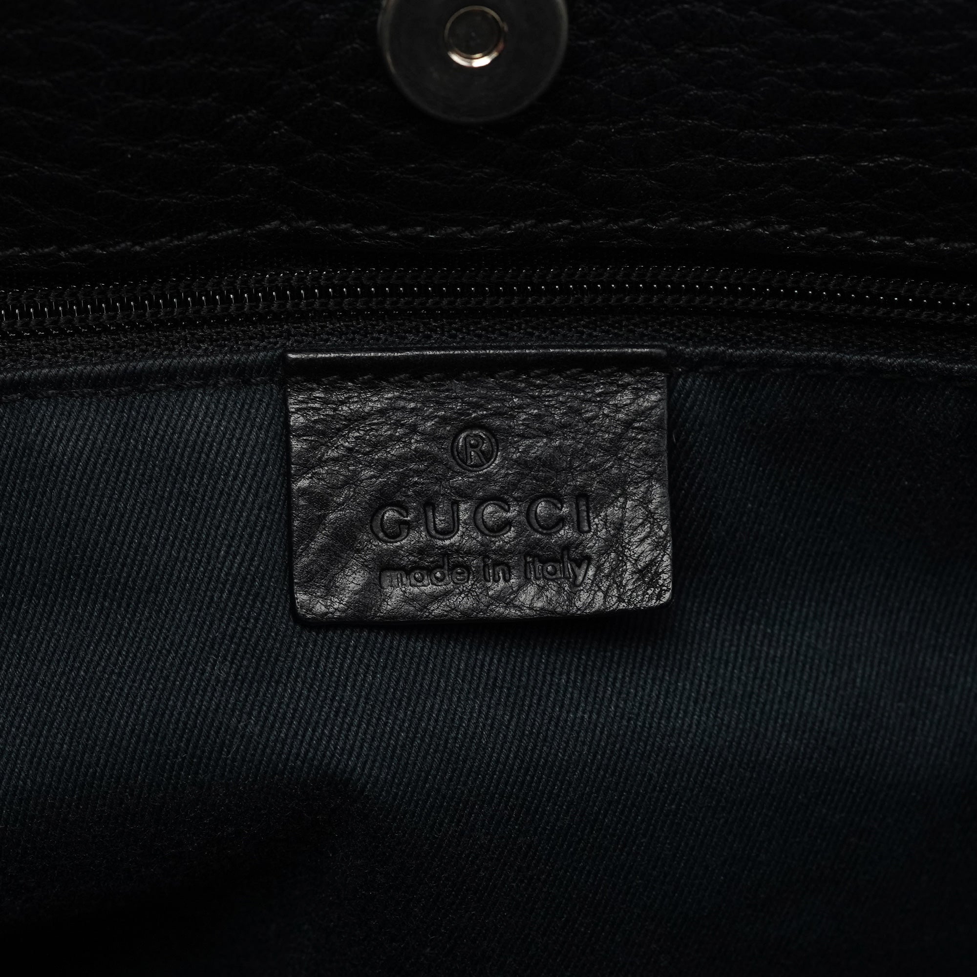 Anthracite Denim GG Horsebit Shoulder Bag