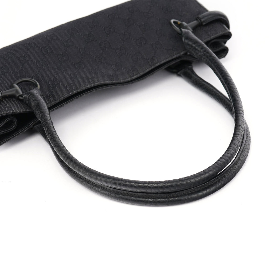 Anthracite Denim GG Horsebit Tote Bag