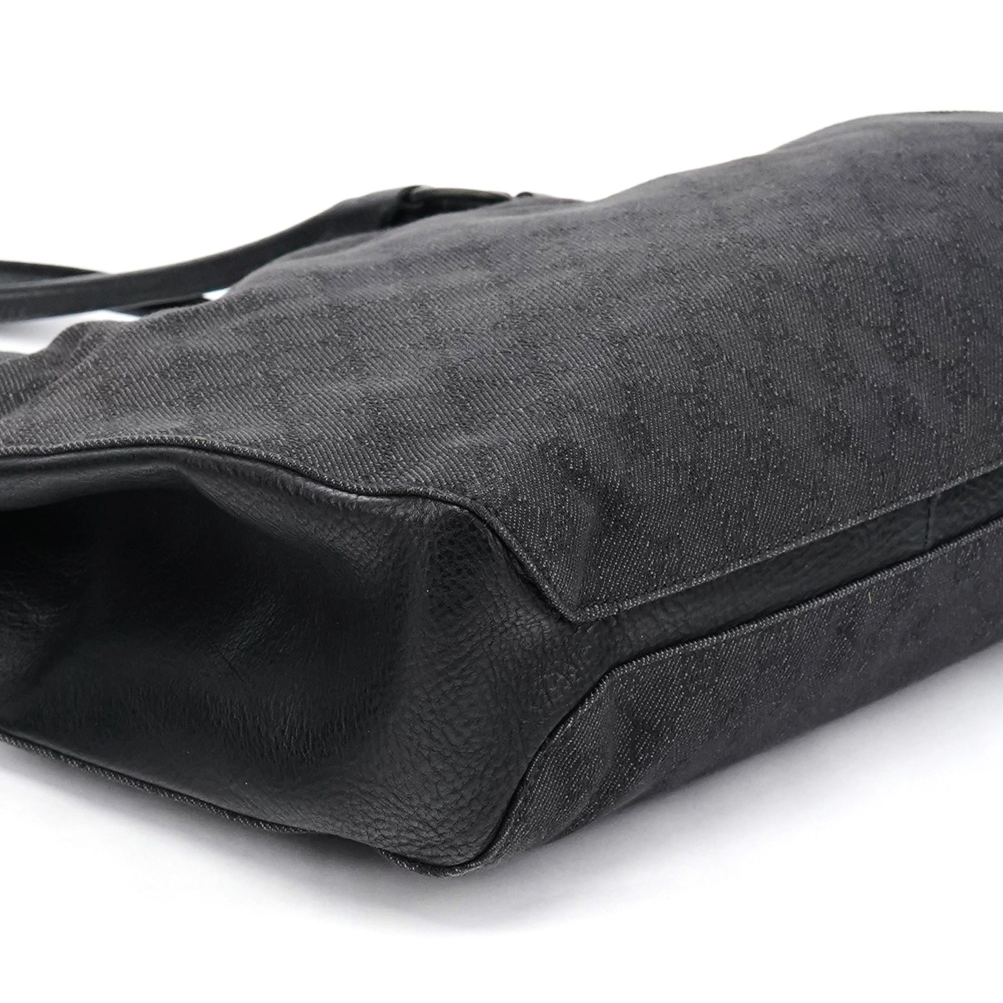 Anthracite Denim GG Horsebit Tote Bag