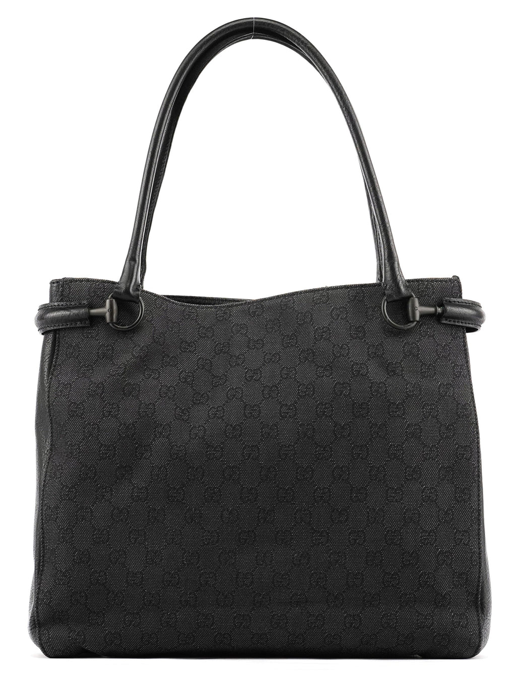 Anthracite Denim GG Horsebit Tote Bag