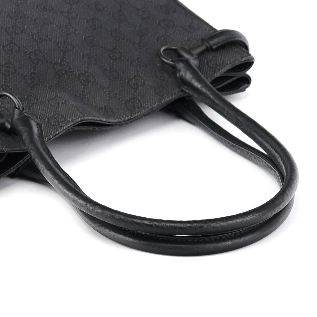 Anthracite Denim GG Horsebit Tote Bag