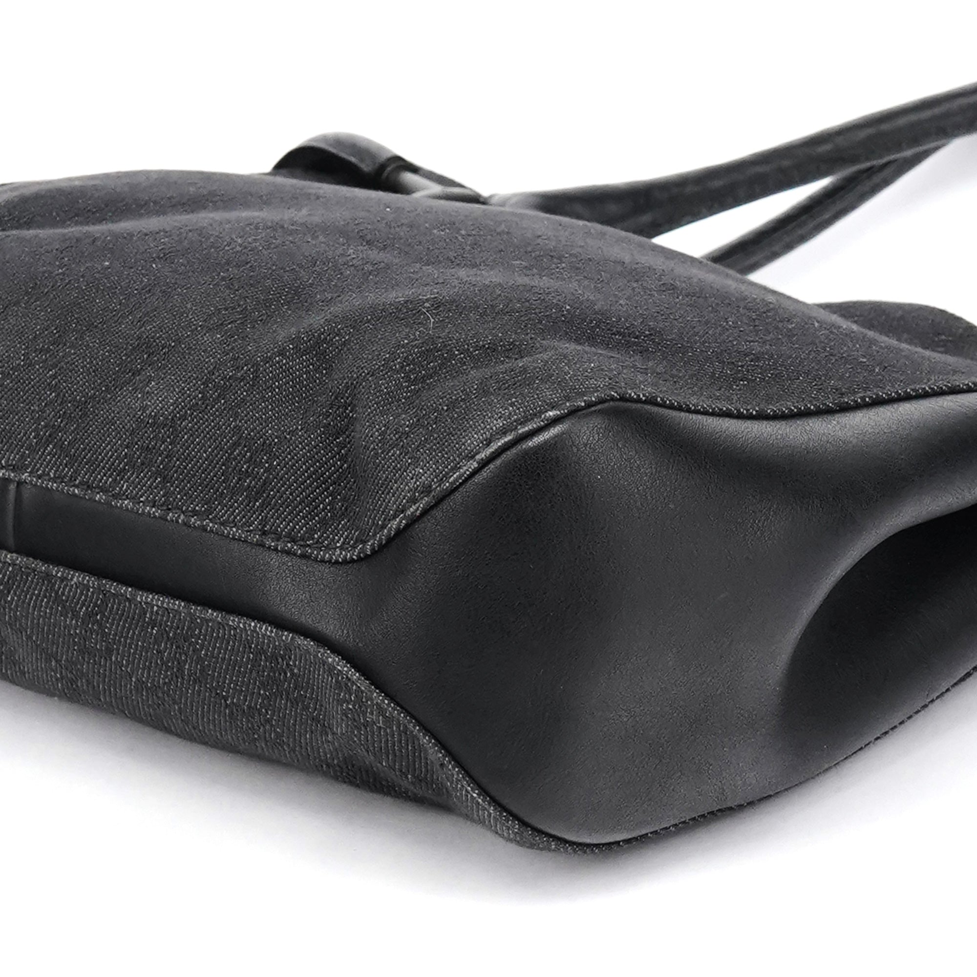 Anthracite Denim GG Horsebit Tote Bag