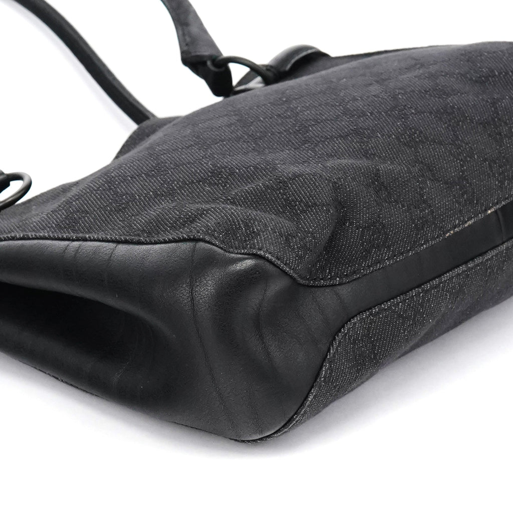 Anthracite Denim GG Horsebit Tote Bag