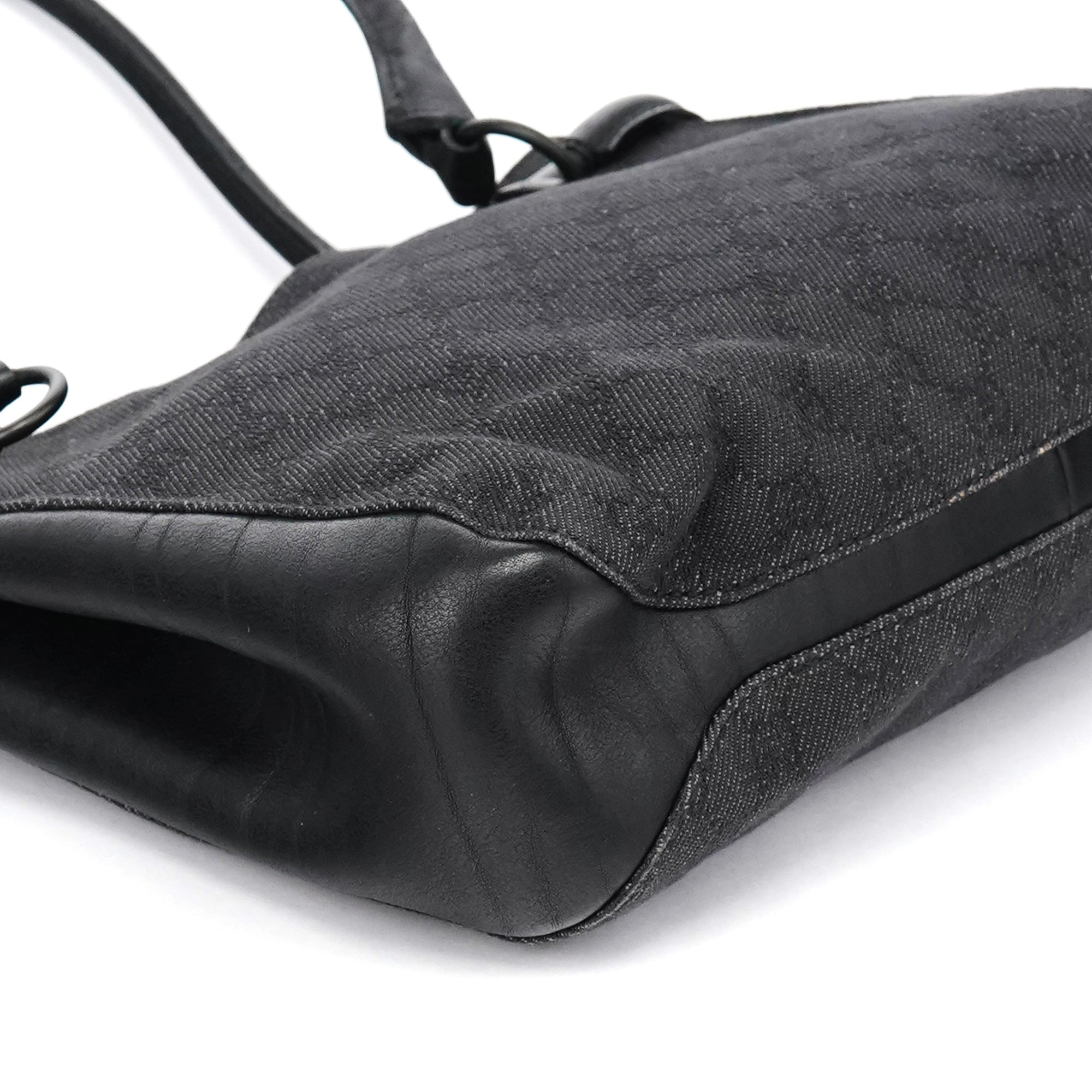 Anthracite Denim GG Horsebit Tote Bag