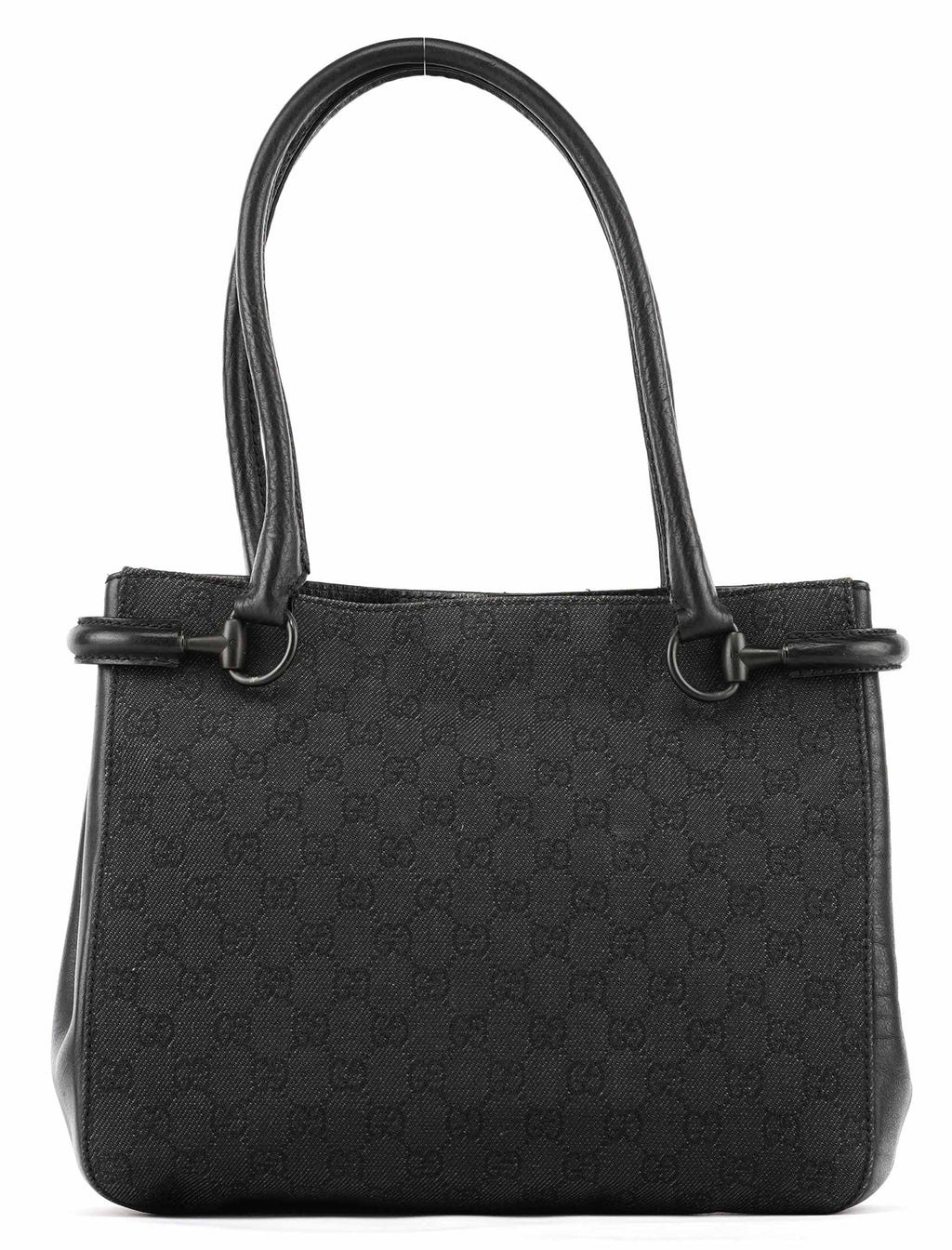 Anthracite Denim GG Horsebit Tote Bag