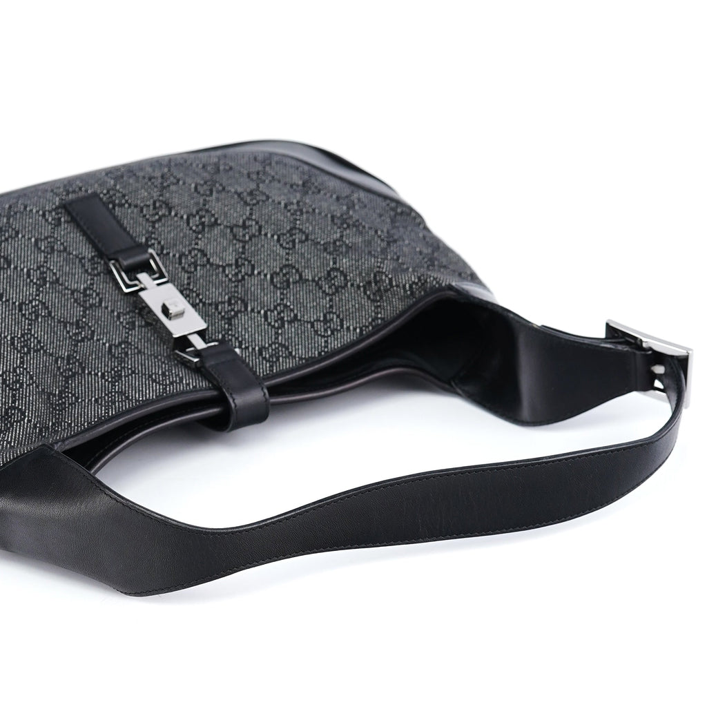 Anthracite Denim GG Jackie Shoulder Bag