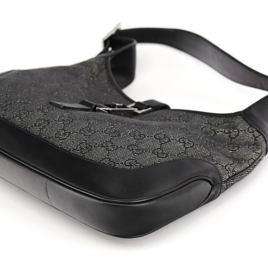 Anthracite Denim GG Jackie Shoulder Bag