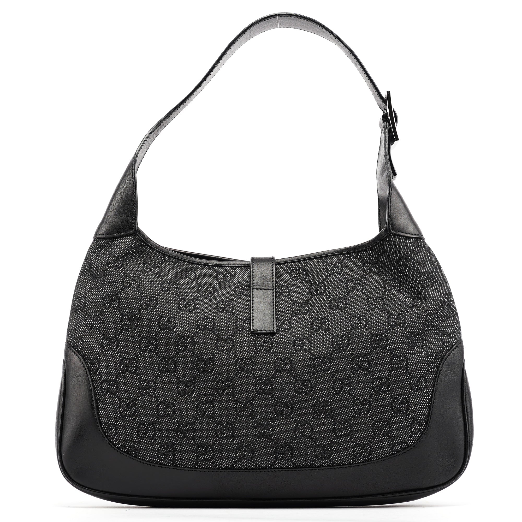 Anthracite Denim GG Jackie Shoulder Bag