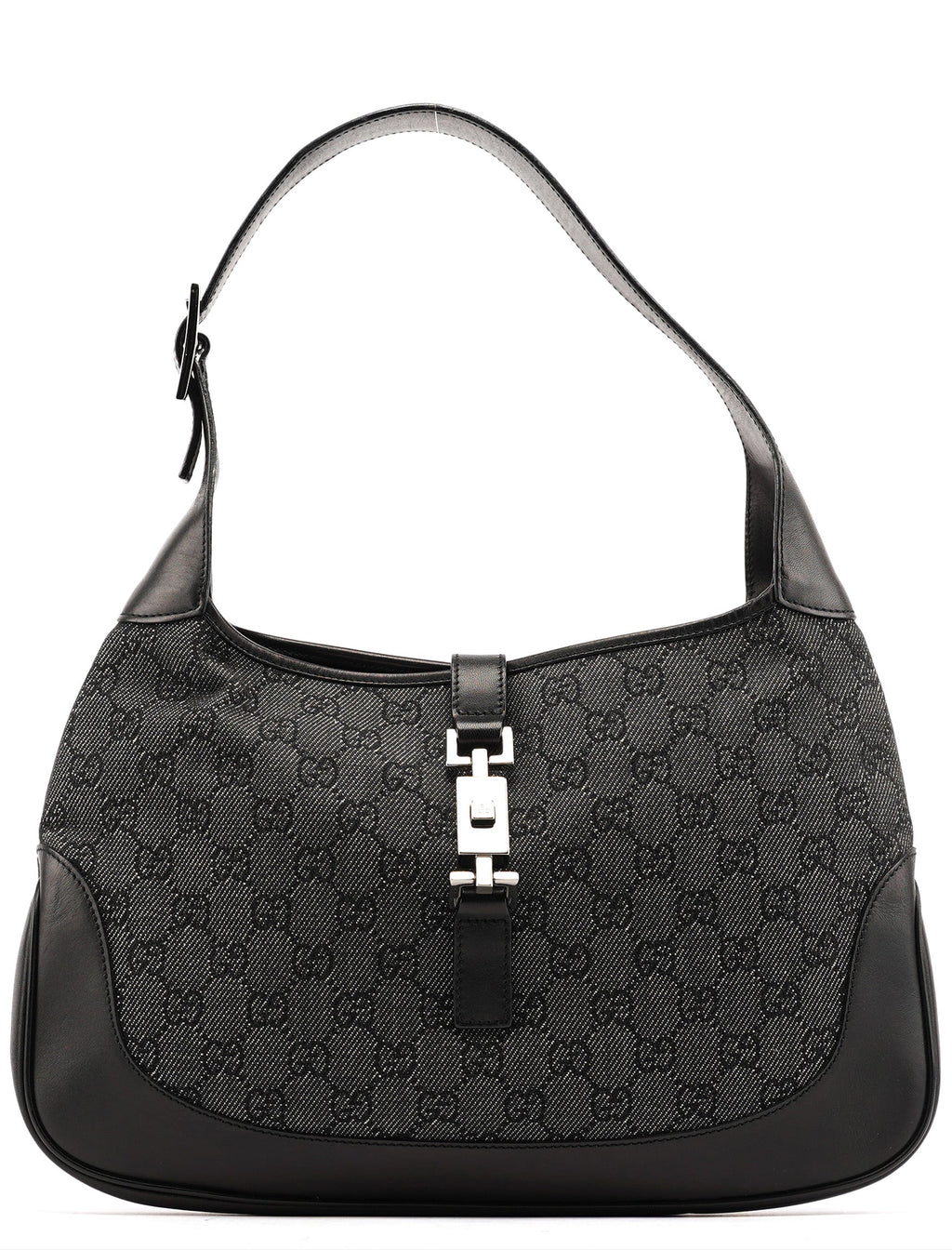 Anthracite Denim GG Jackie Shoulder Bag