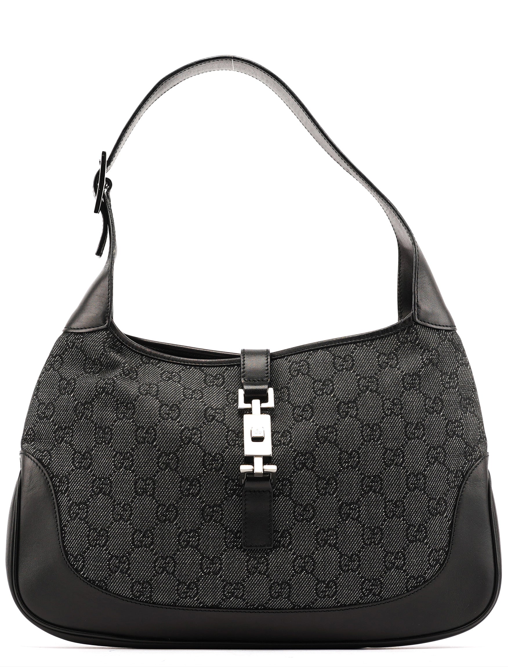 Anthracite Denim GG Jackie Shoulder Bag