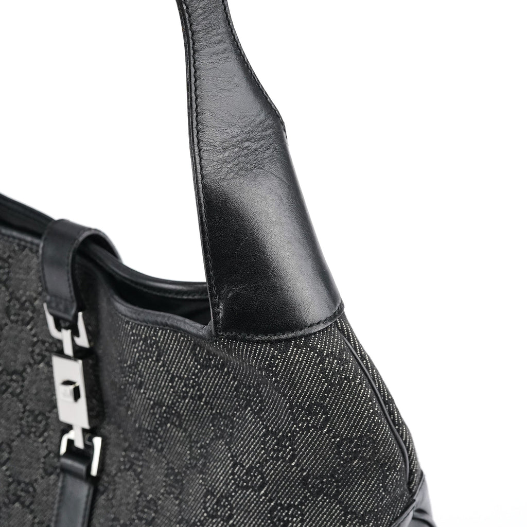 Anthracite Denim GG Jackie Shoulder Bag