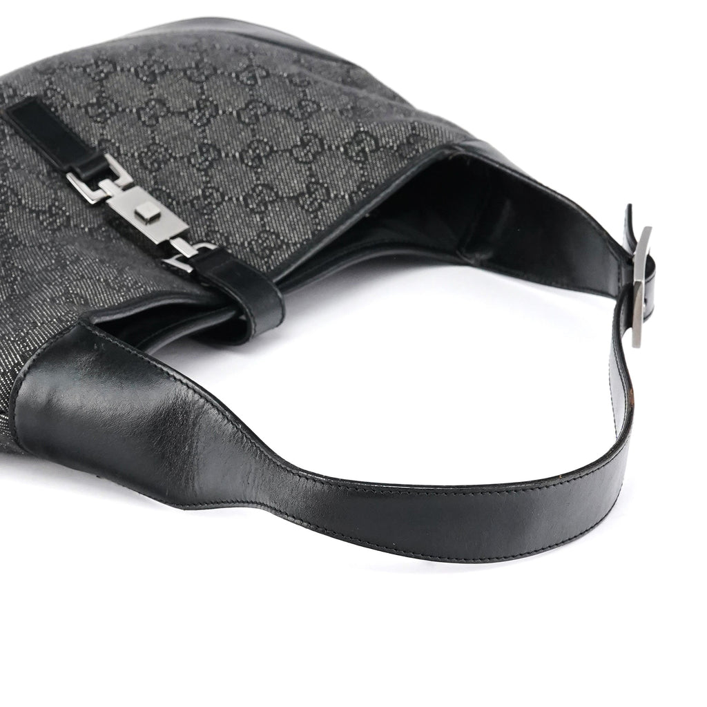 Anthracite Denim GG Jackie Shoulder Bag