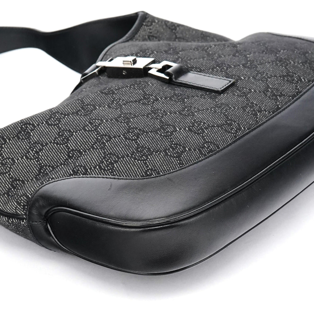Anthracite Denim GG Jackie Shoulder Bag