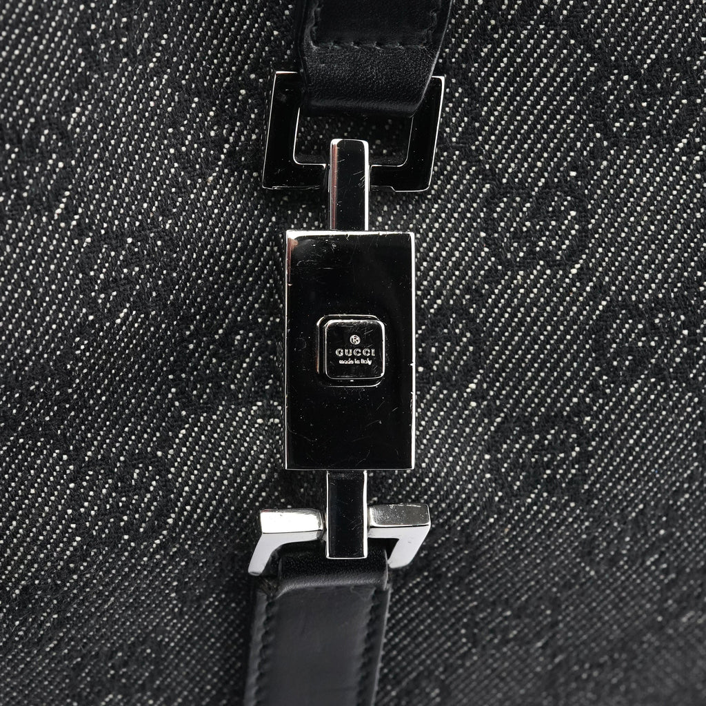 Anthracite Denim GG Jackie Shoulder Bag