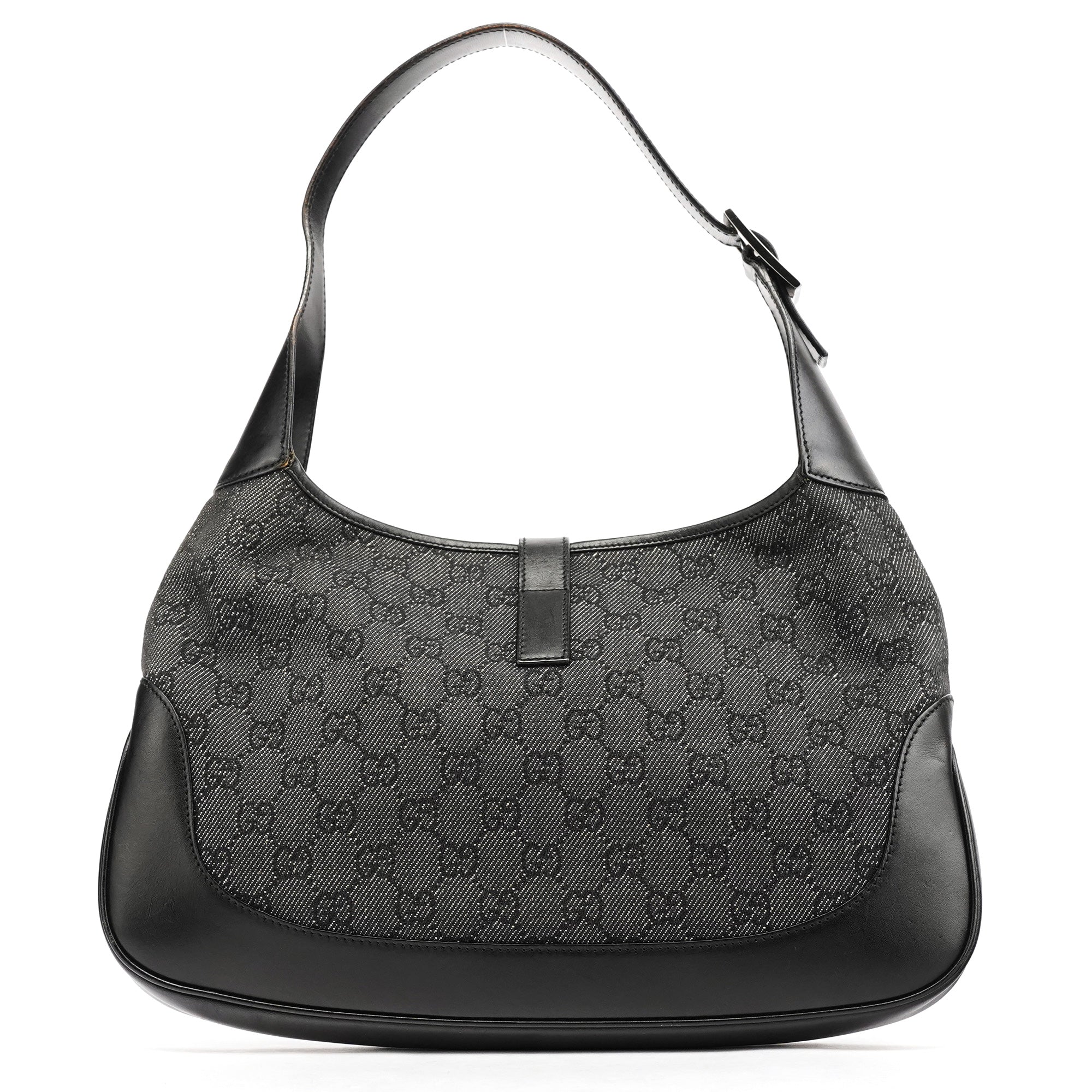 Anthracite Denim GG Jackie Shoulder Bag
