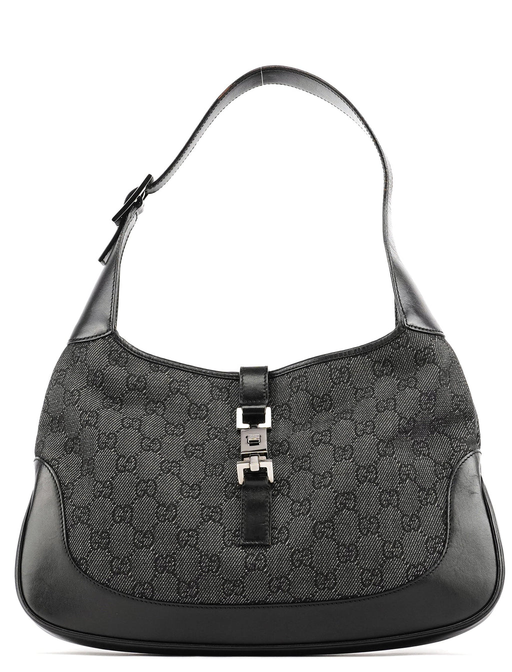 Anthracite Denim GG Jackie Shoulder Bag