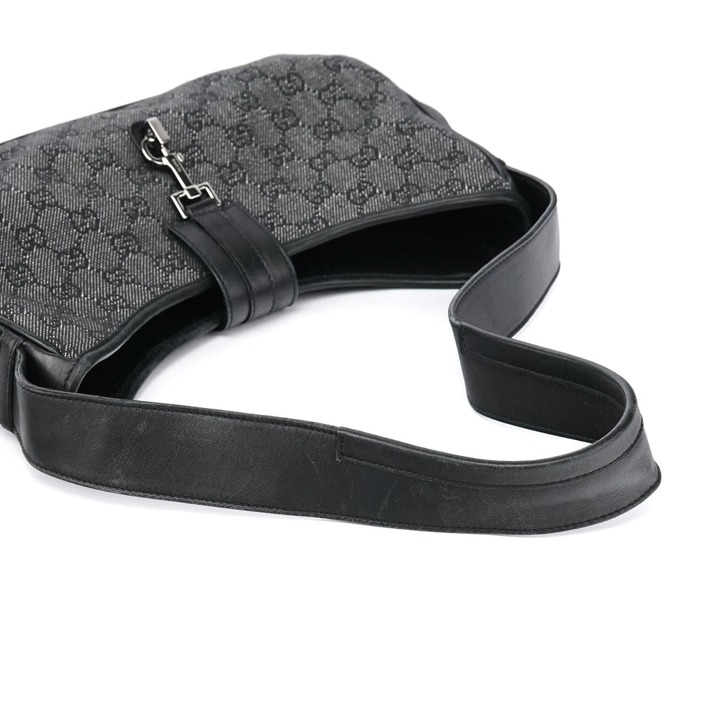 Anthracite Denim GG Jackie Shoulder Bag
