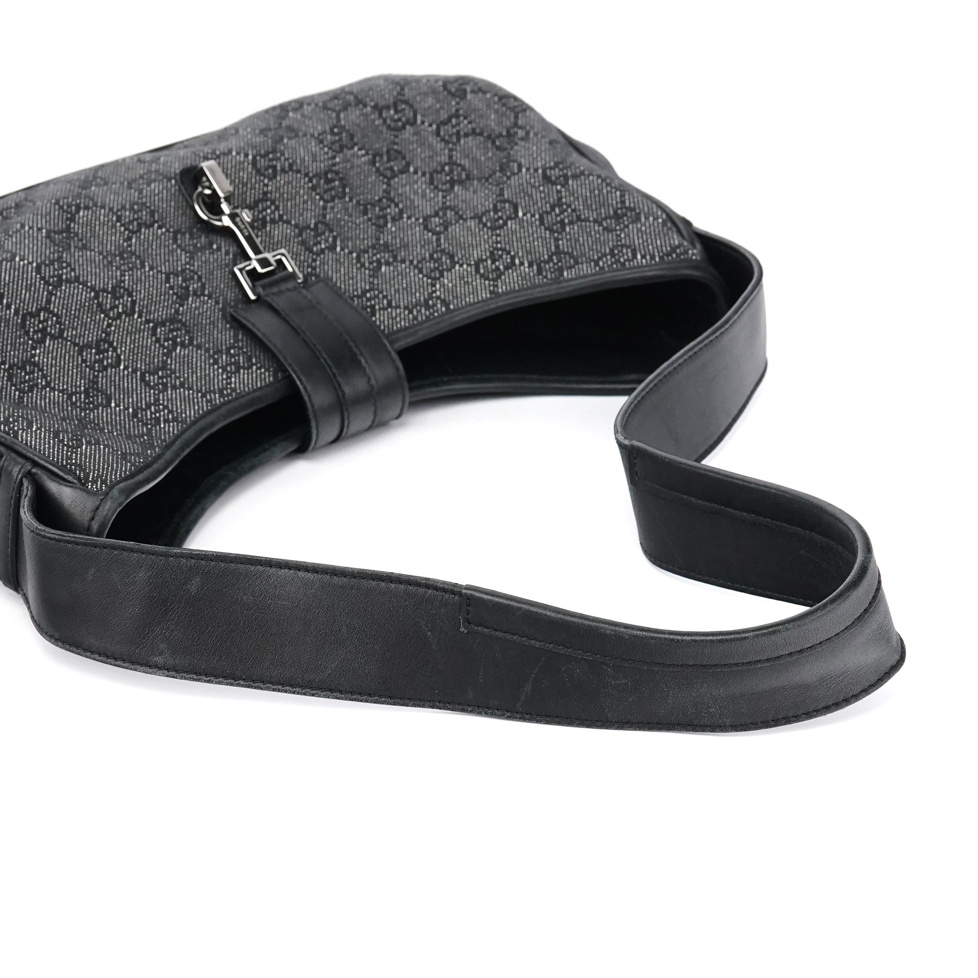 Anthracite Denim GG Jackie Shoulder Bag