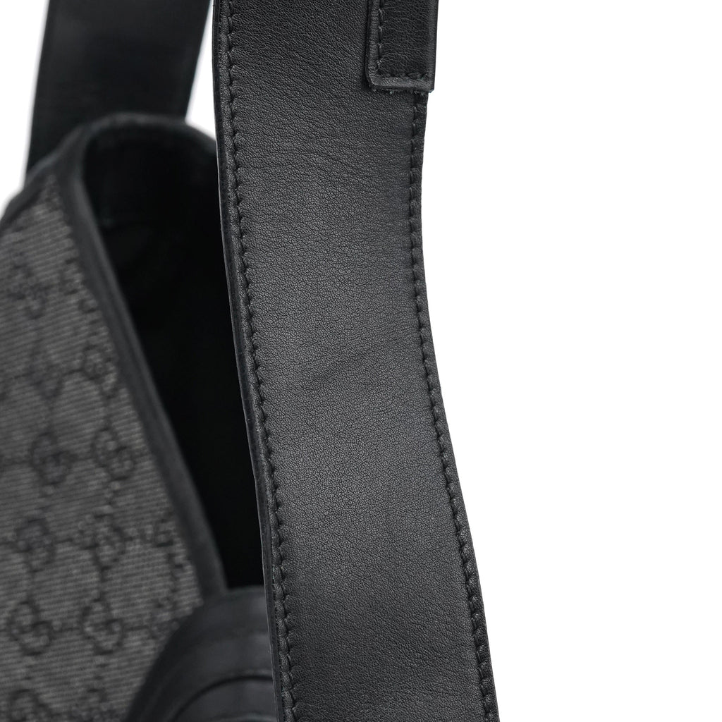 Anthracite Denim GG Jackie Shoulder Bag
