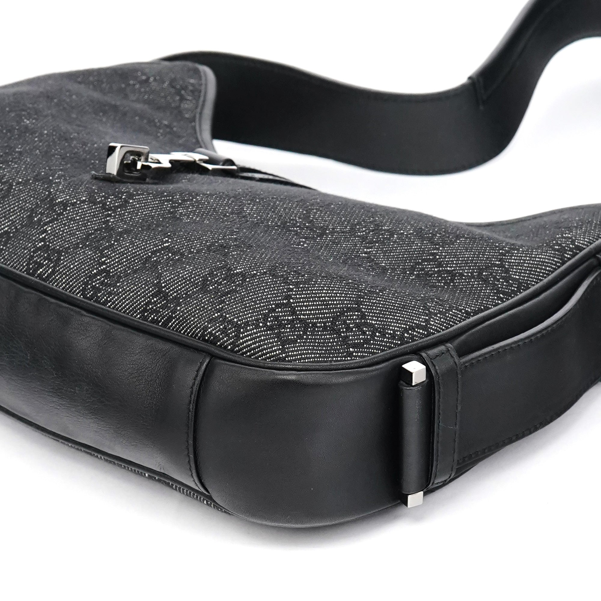 Anthracite Denim GG Jackie Shoulder Bag