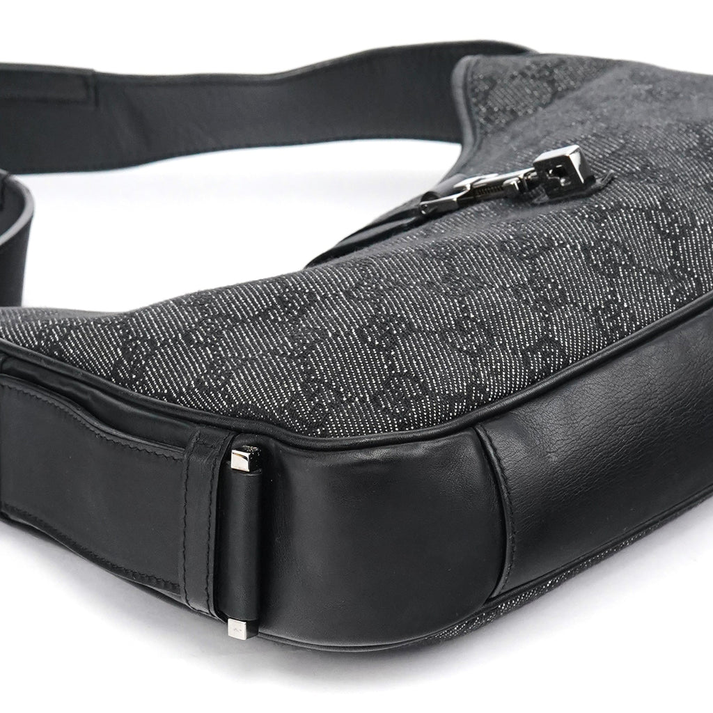 Anthracite Denim GG Jackie Shoulder Bag
