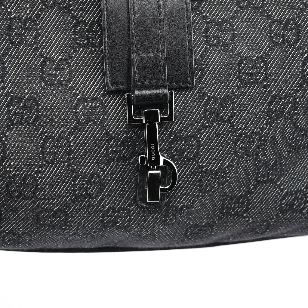 Anthracite Denim GG Jackie Shoulder Bag