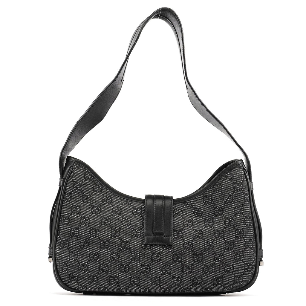 Anthracite Denim GG Jackie Shoulder Bag