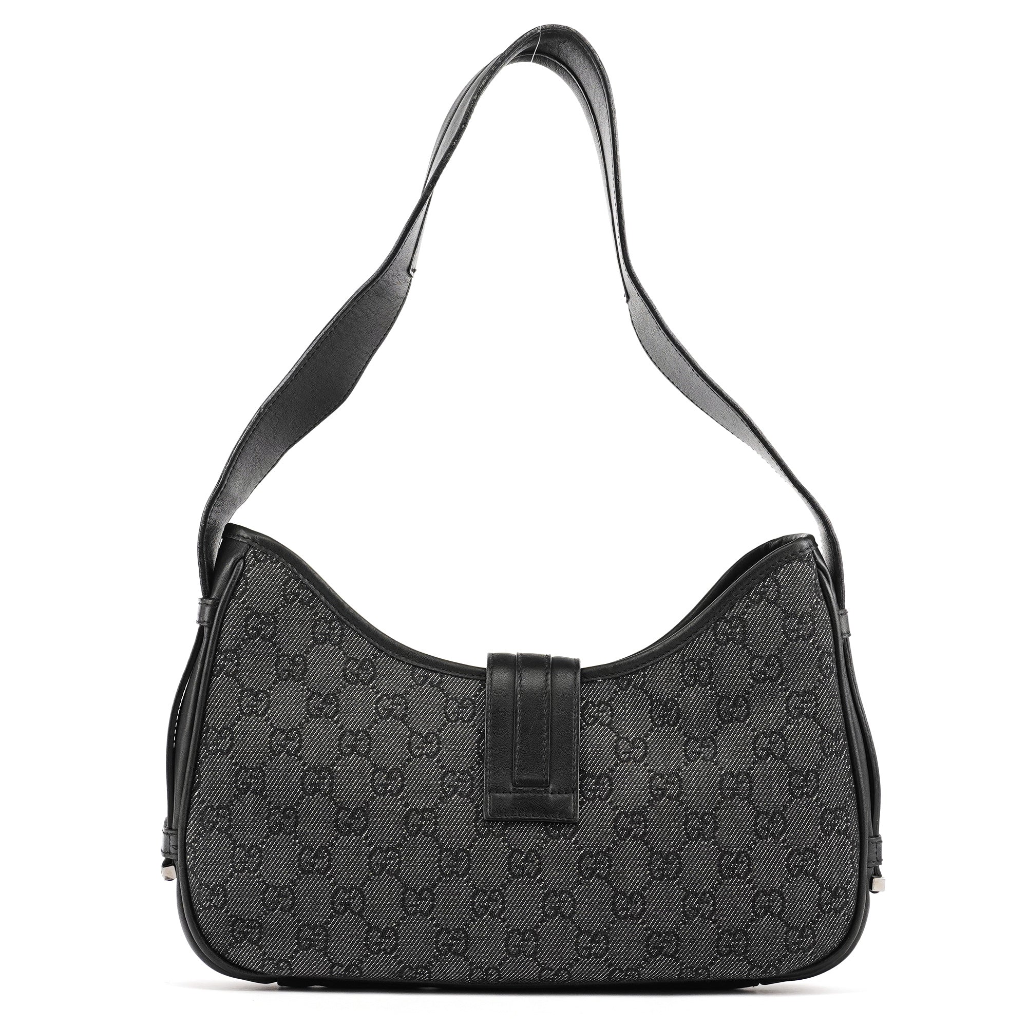 Anthracite Denim GG Jackie Shoulder Bag