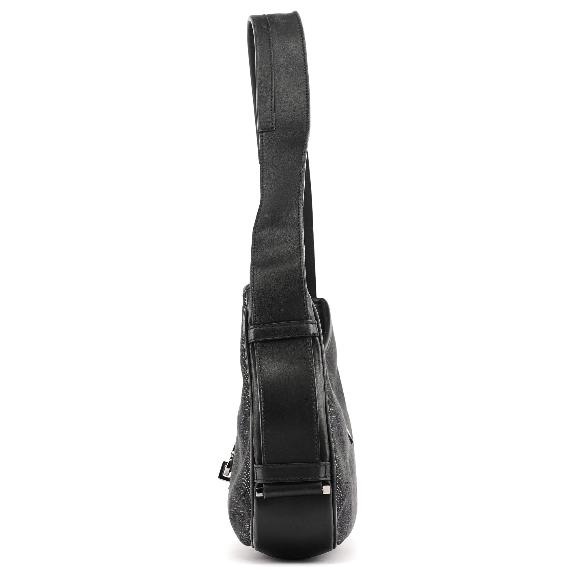 Anthracite Denim GG Jackie Shoulder Bag