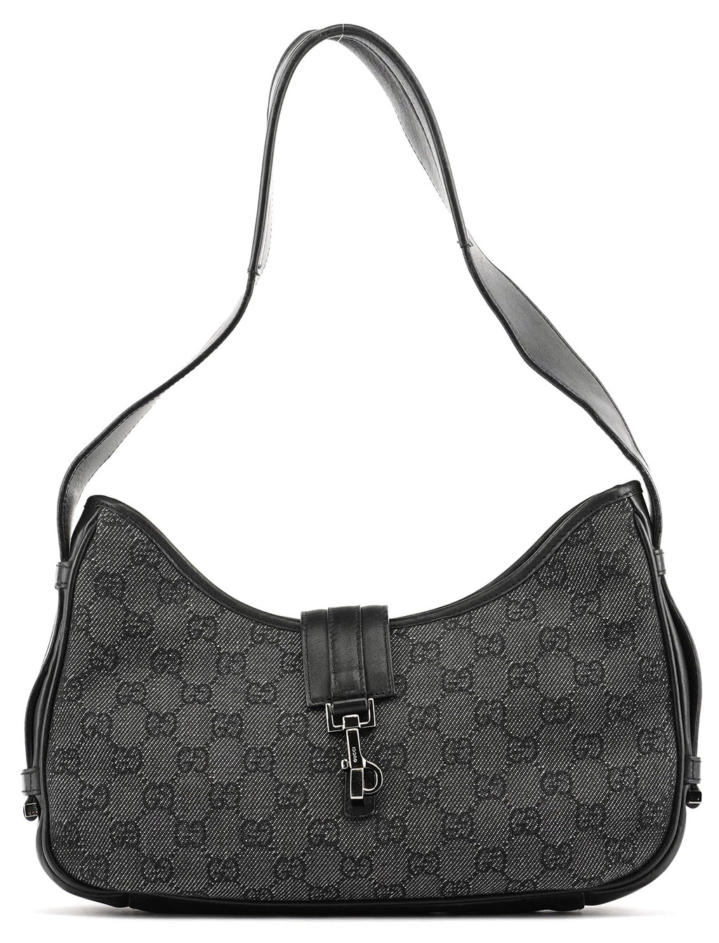 Anthracite Denim GG Jackie Shoulder Bag