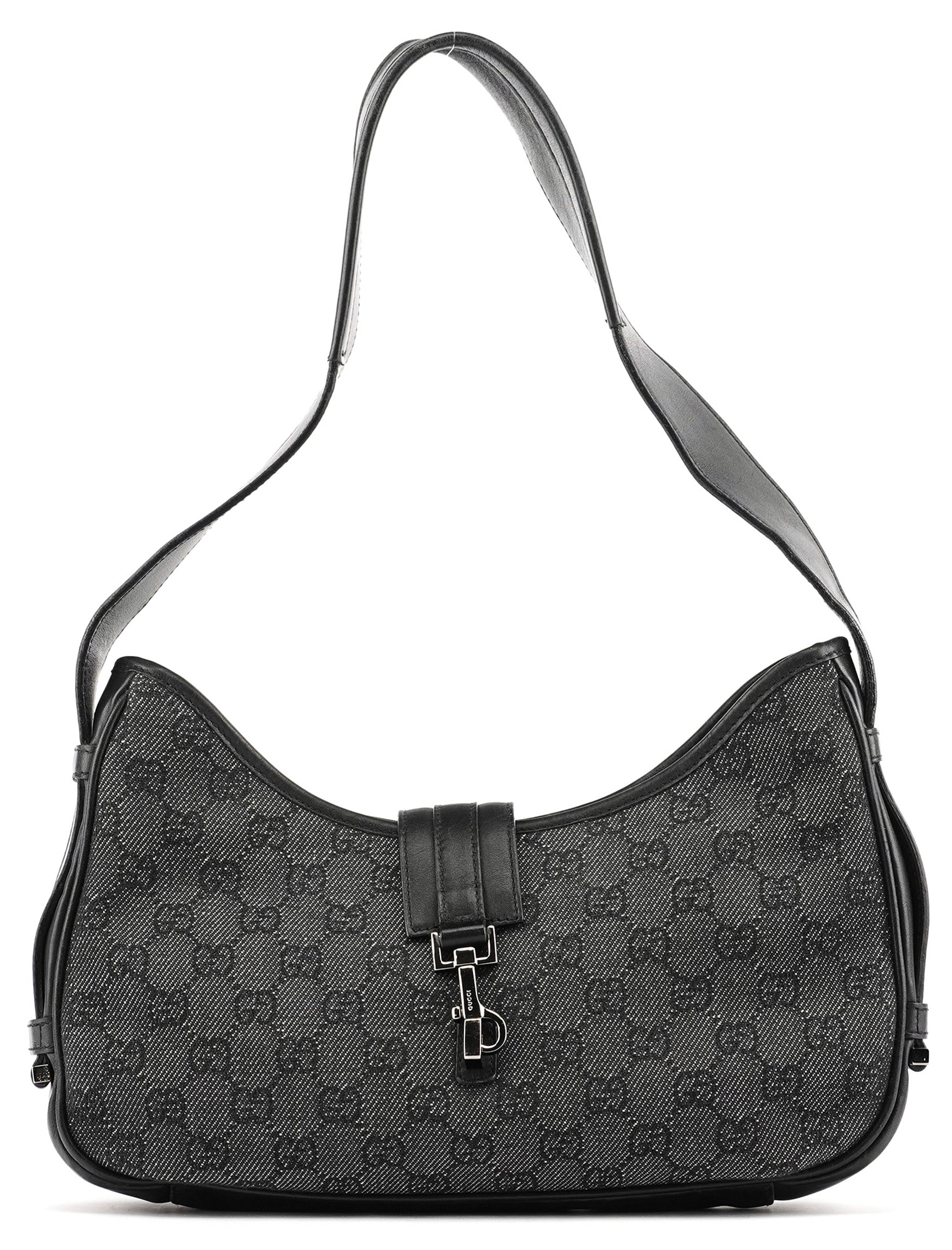 Anthracite Denim GG Jackie Shoulder Bag