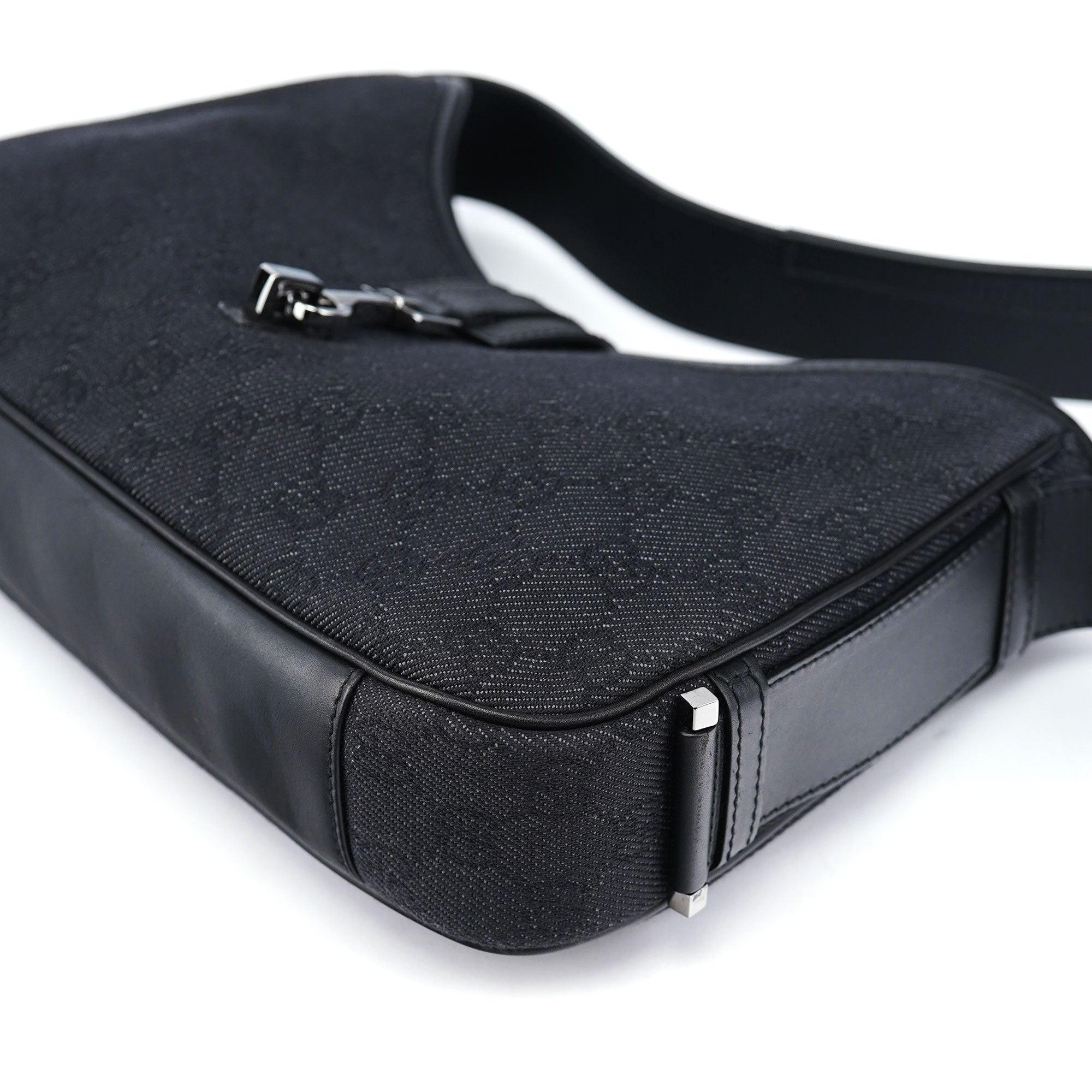 Anthracite Denim GG Jackie Shoulder Bag