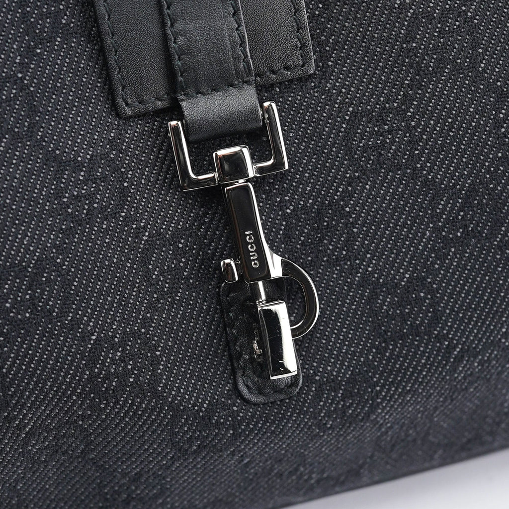 Anthracite Denim GG Jackie Shoulder Bag