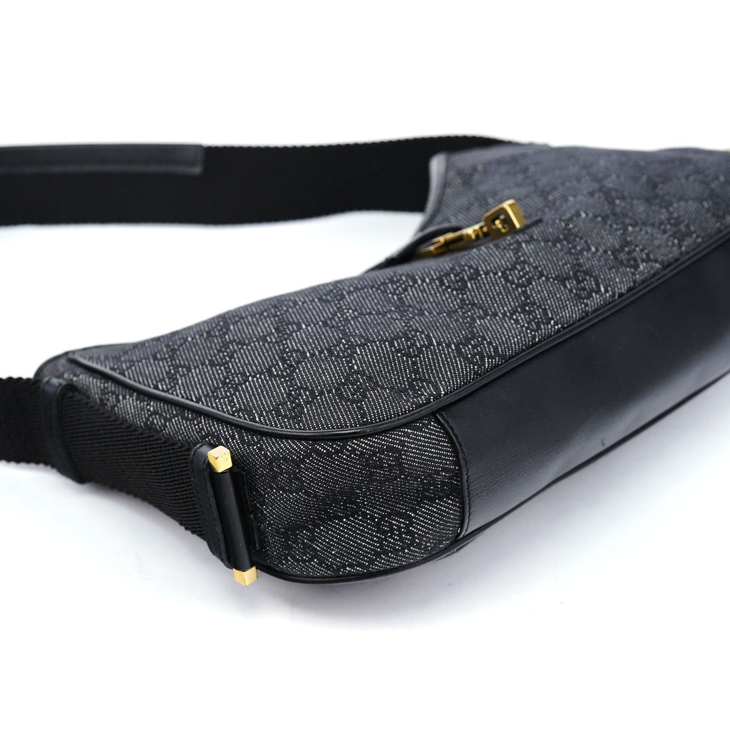 Anthracite Denim GG Jackie Shoulder Bag