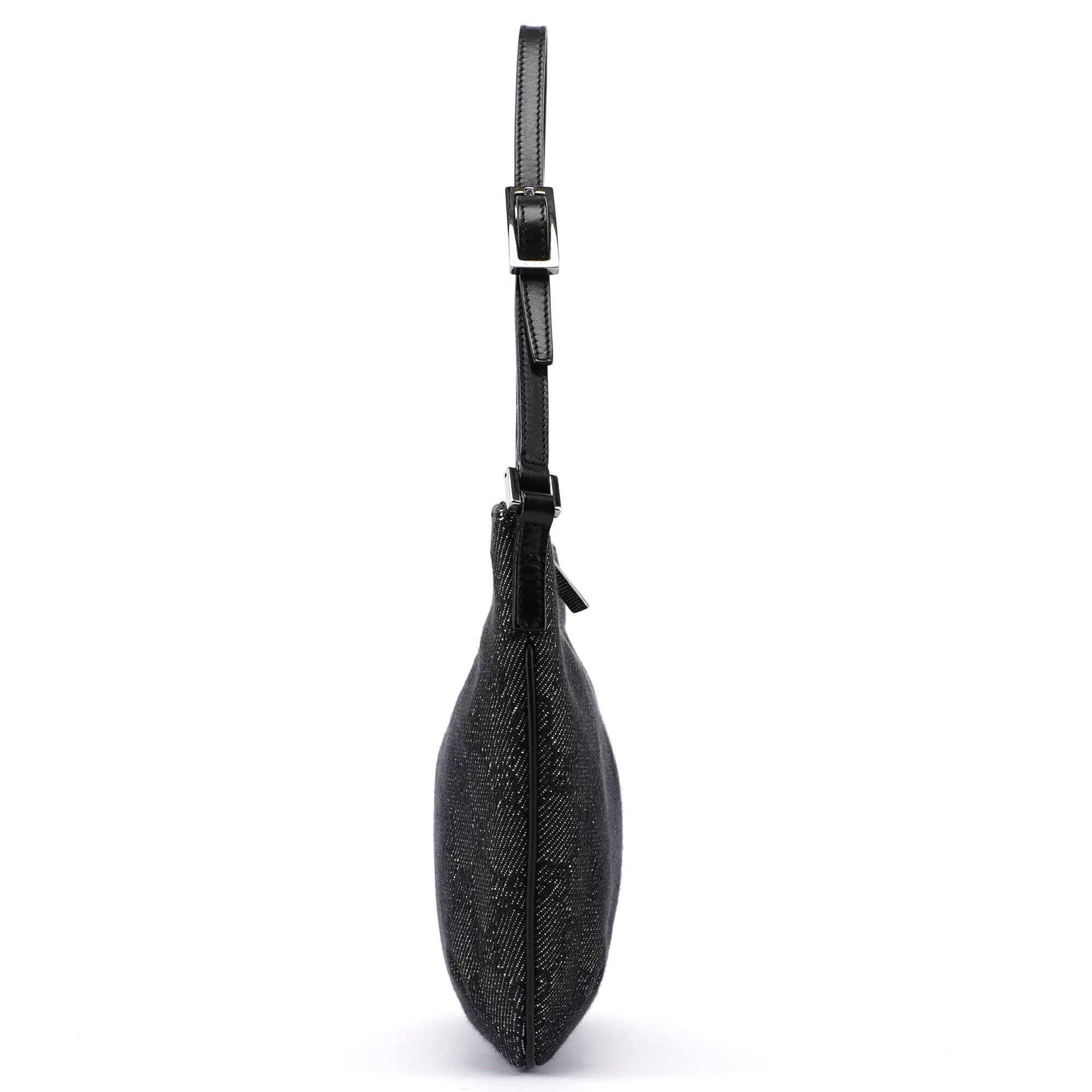 Anthracite Denim GG Shoulder Bag