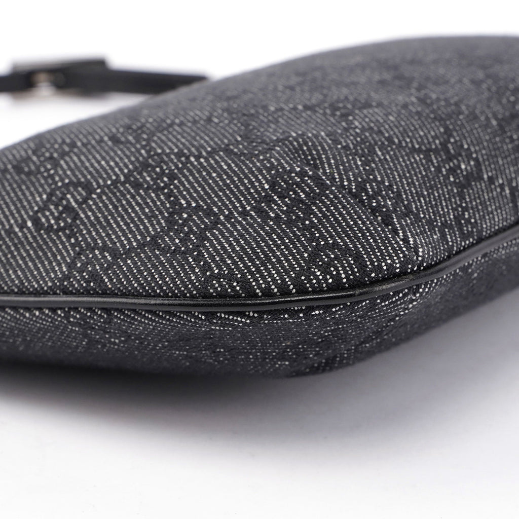 Anthracite Denim GG Shoulder Bag