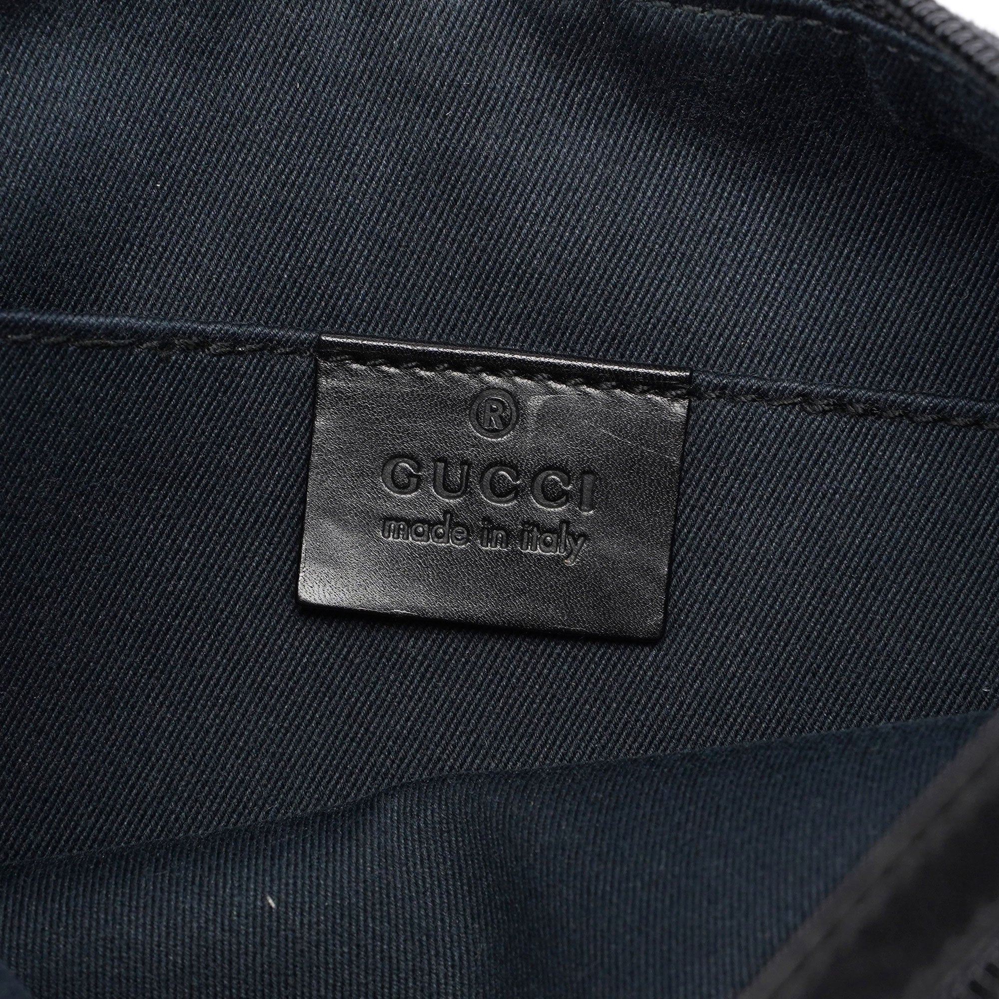 Anthracite Denim GG Shoulder Bag