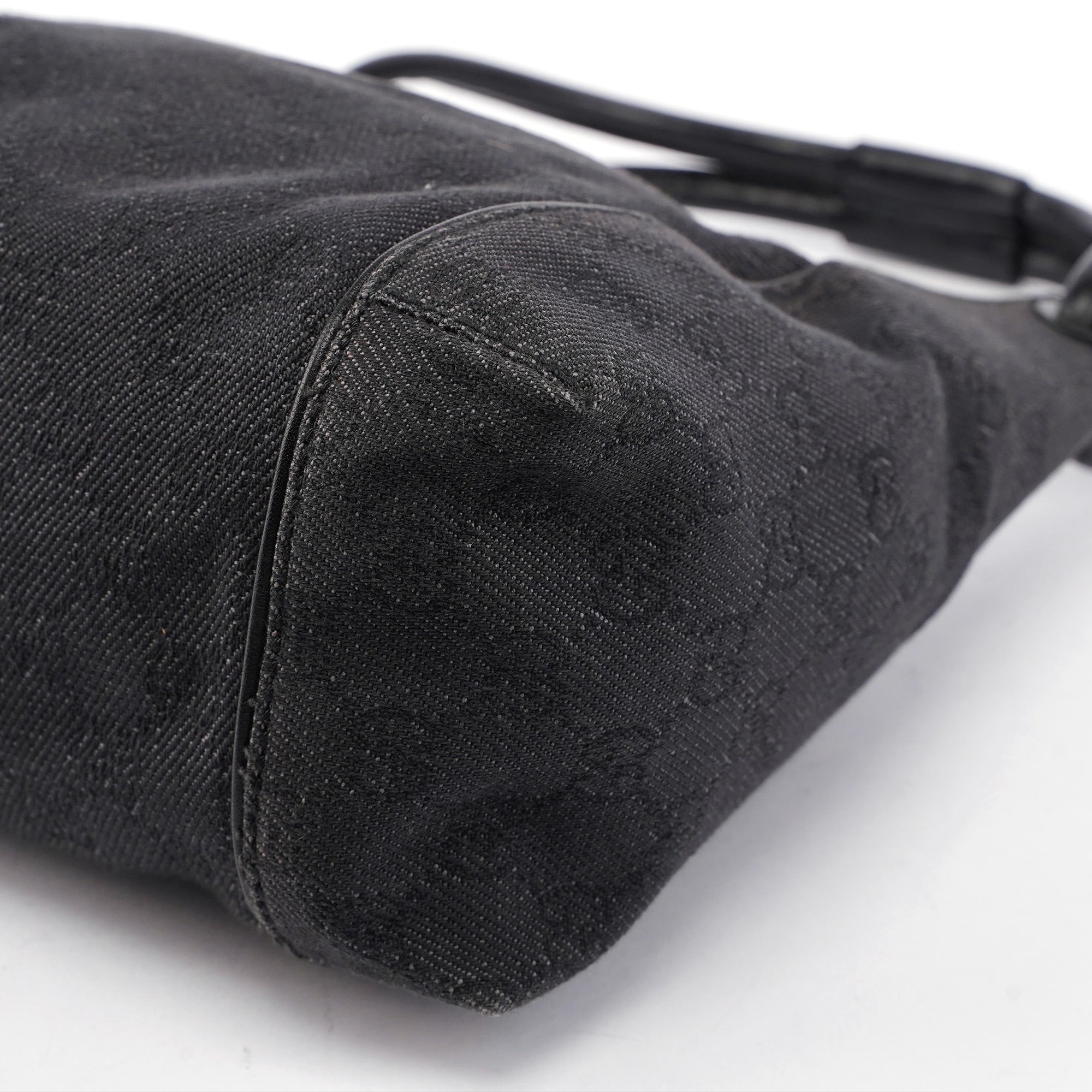 Anthracite Denim GG Shoulder Bag