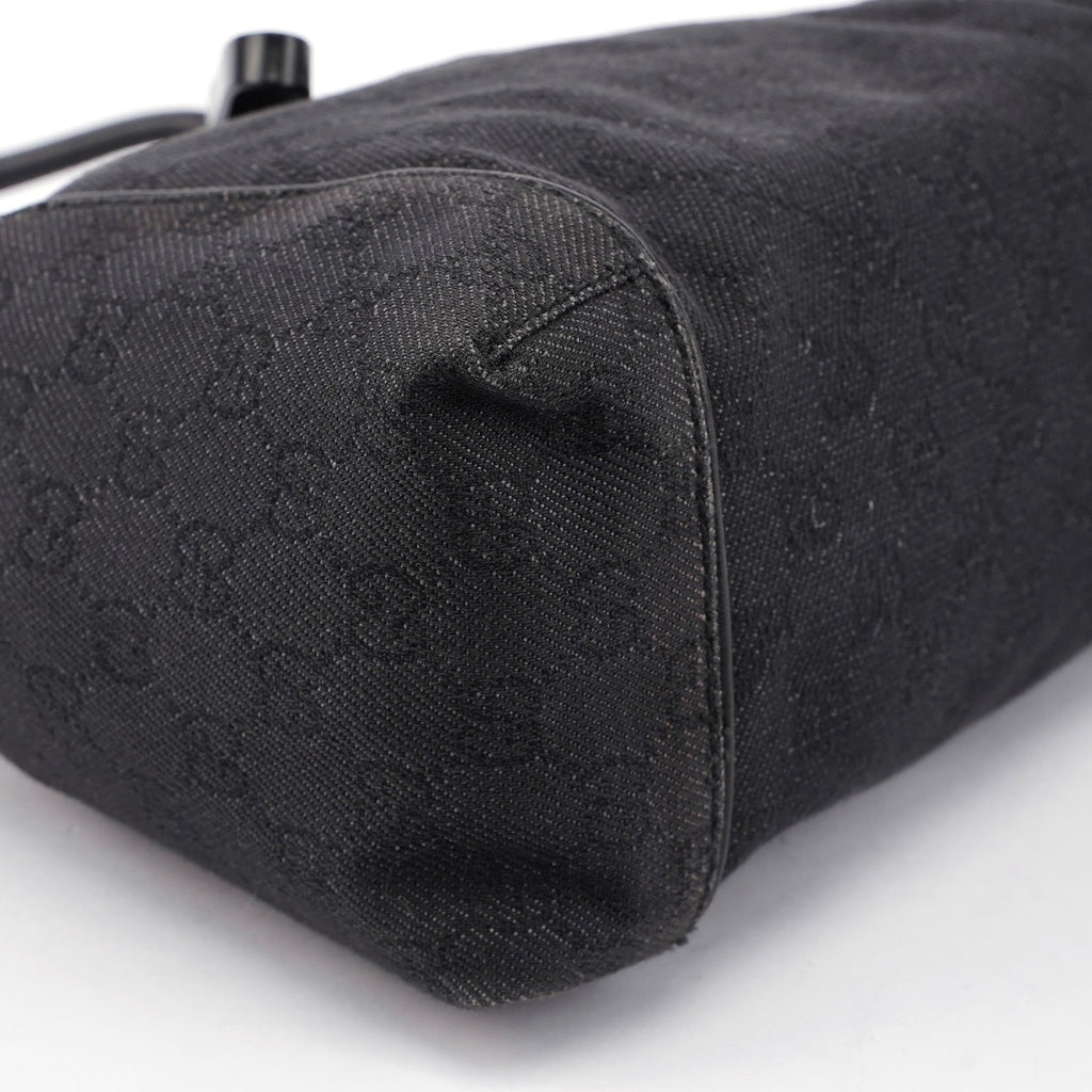 Anthracite Denim GG Shoulder Bag