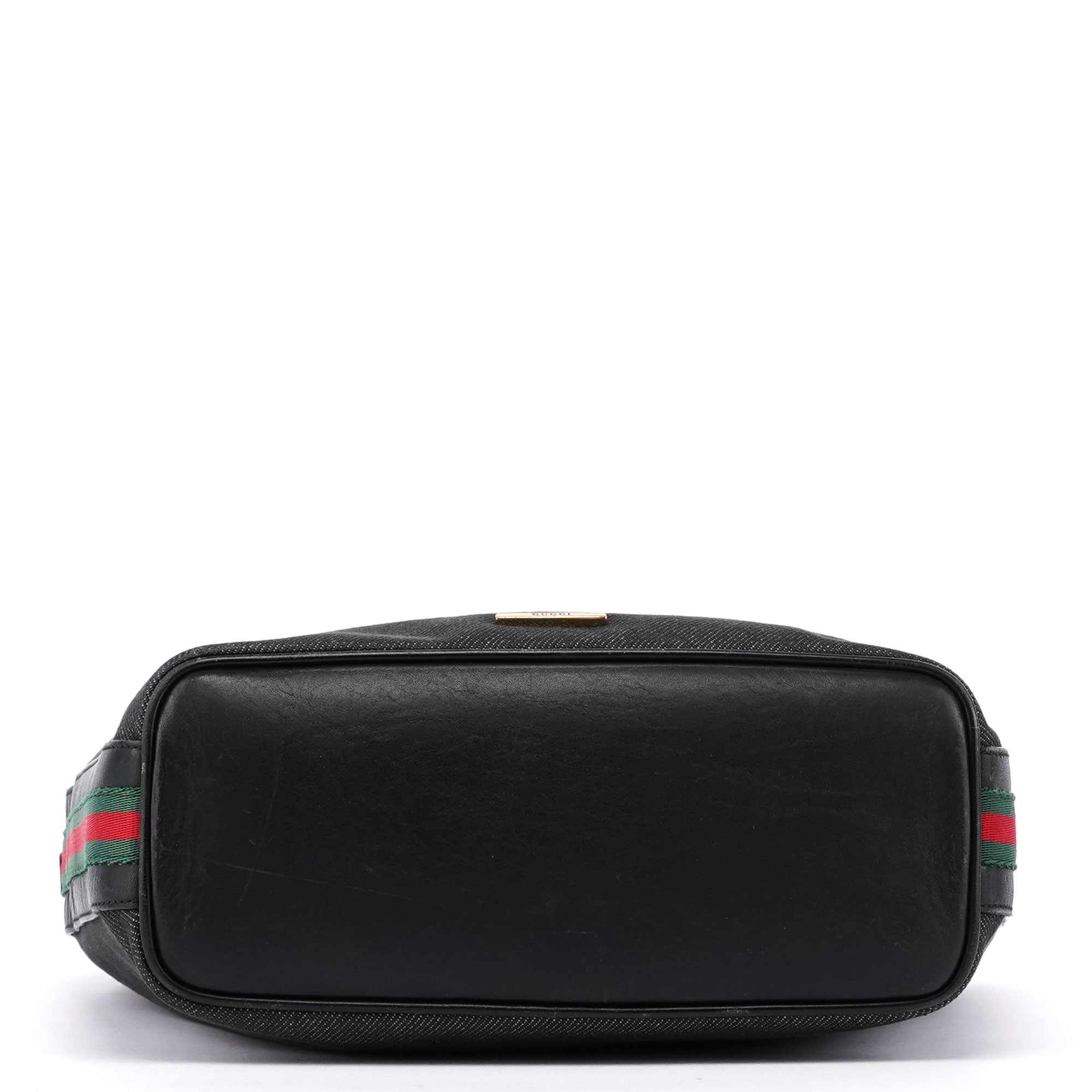 Anthracite Denim V Hobo Bag