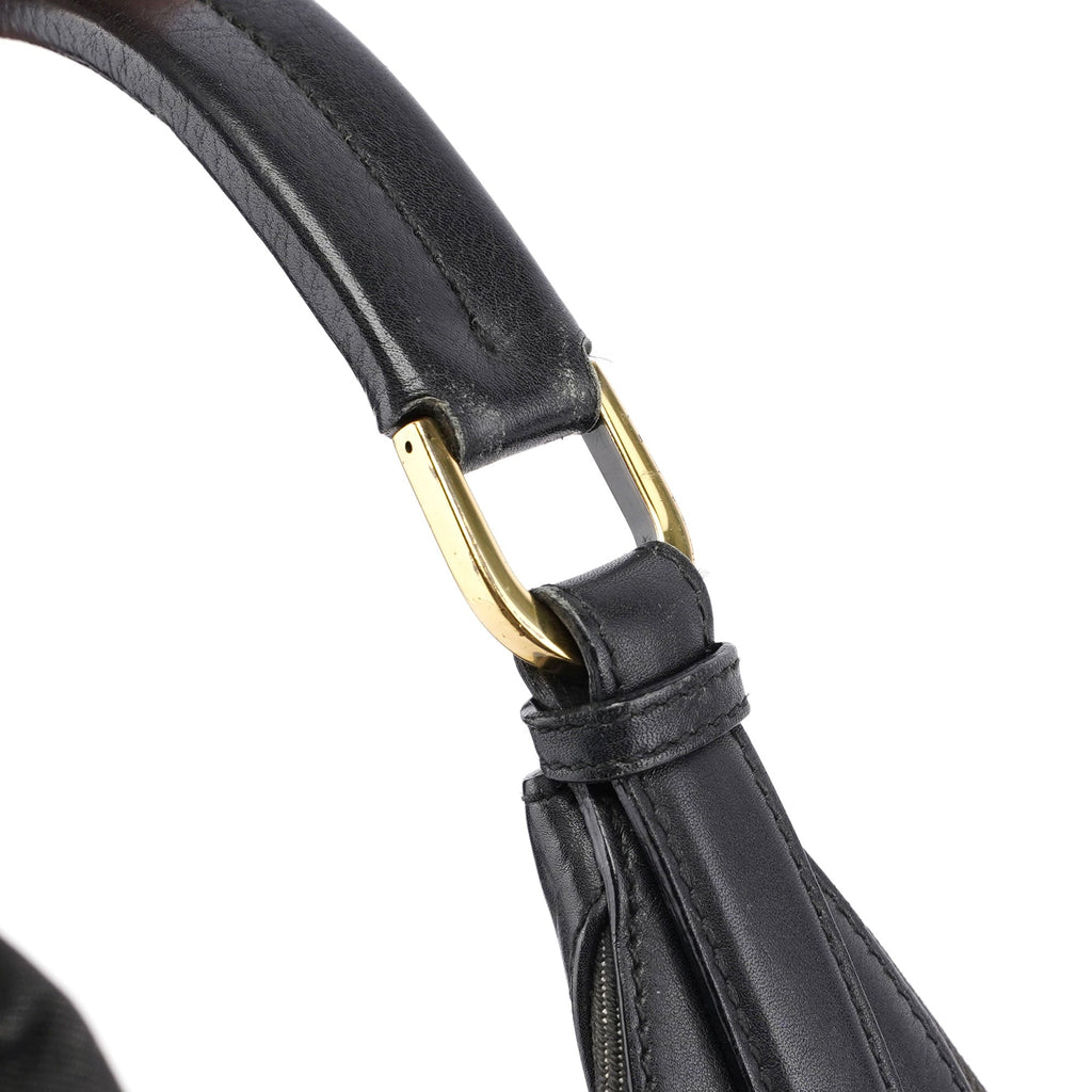 Anthracite Denim V Hobo Bag