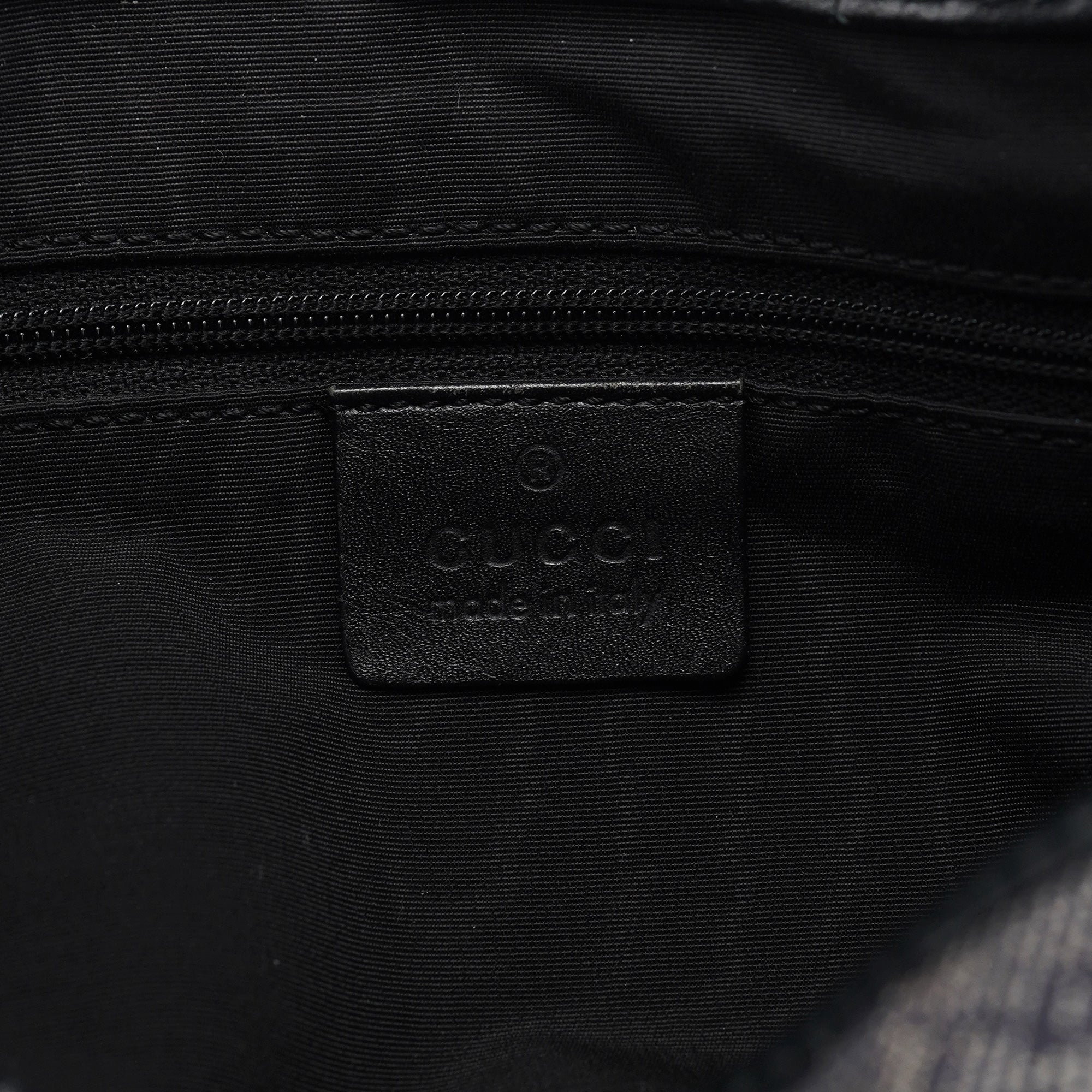 Anthracite GG Denim Jackie Shoulder Bag