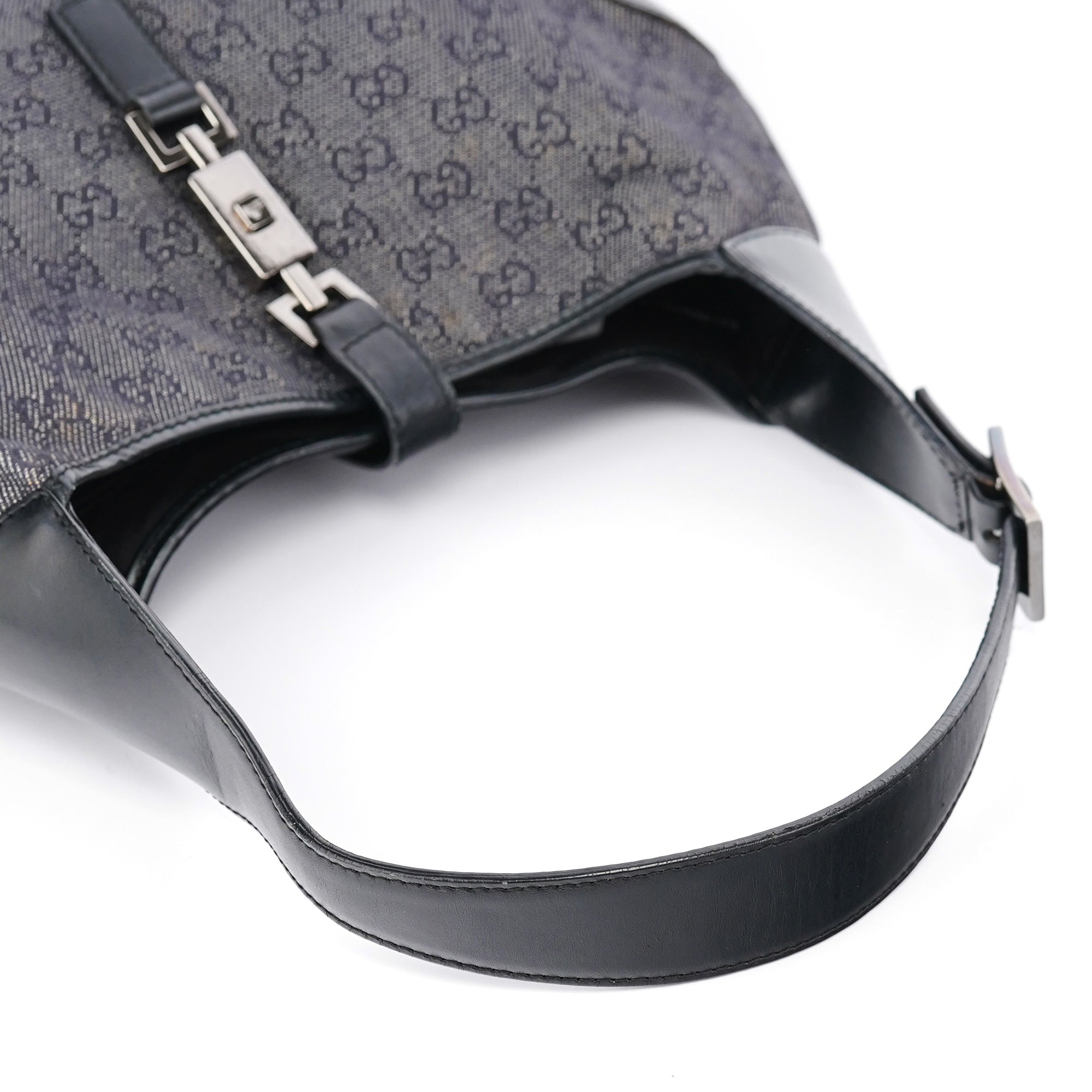 Anthracite GG Denim Jackie Shoulder Bag