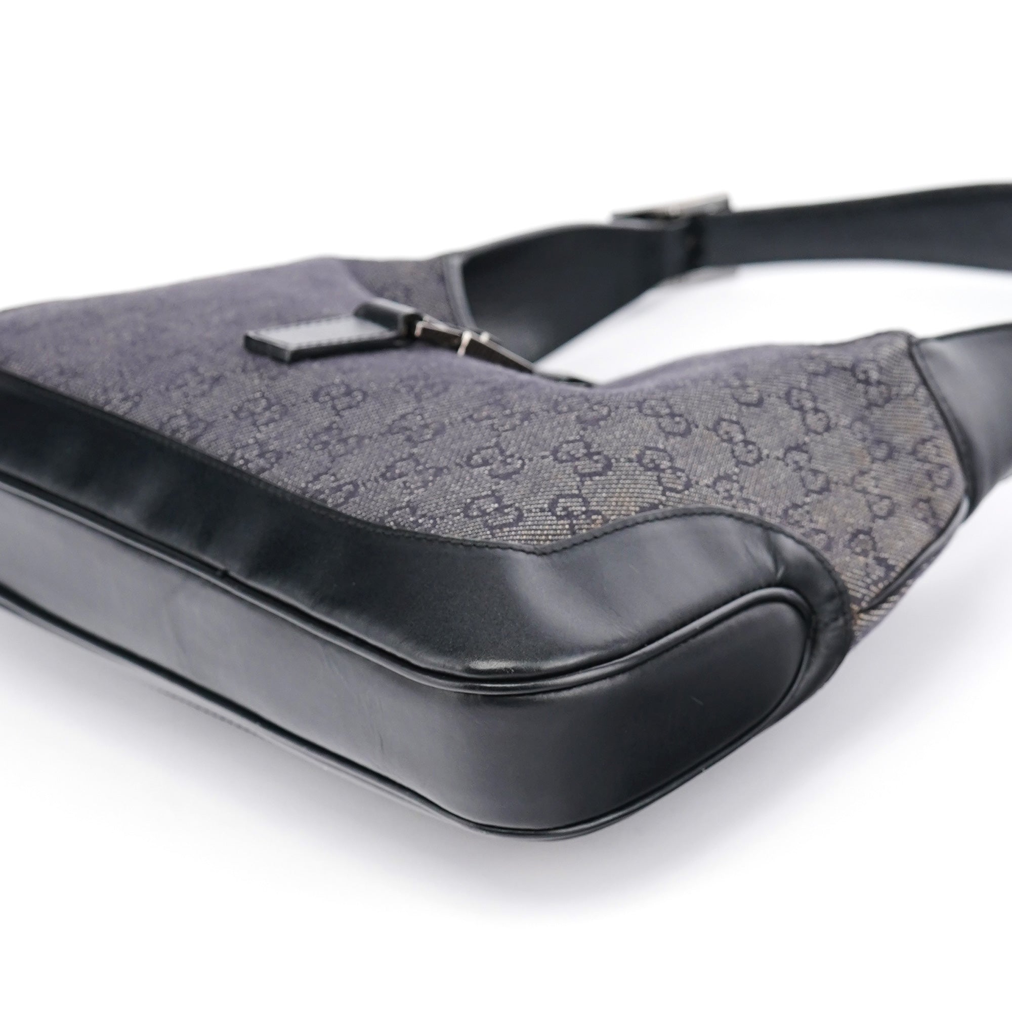Anthracite GG Denim Jackie Shoulder Bag
