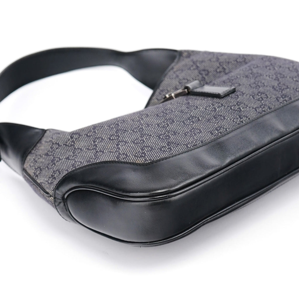 Anthracite GG Denim Jackie Shoulder Bag