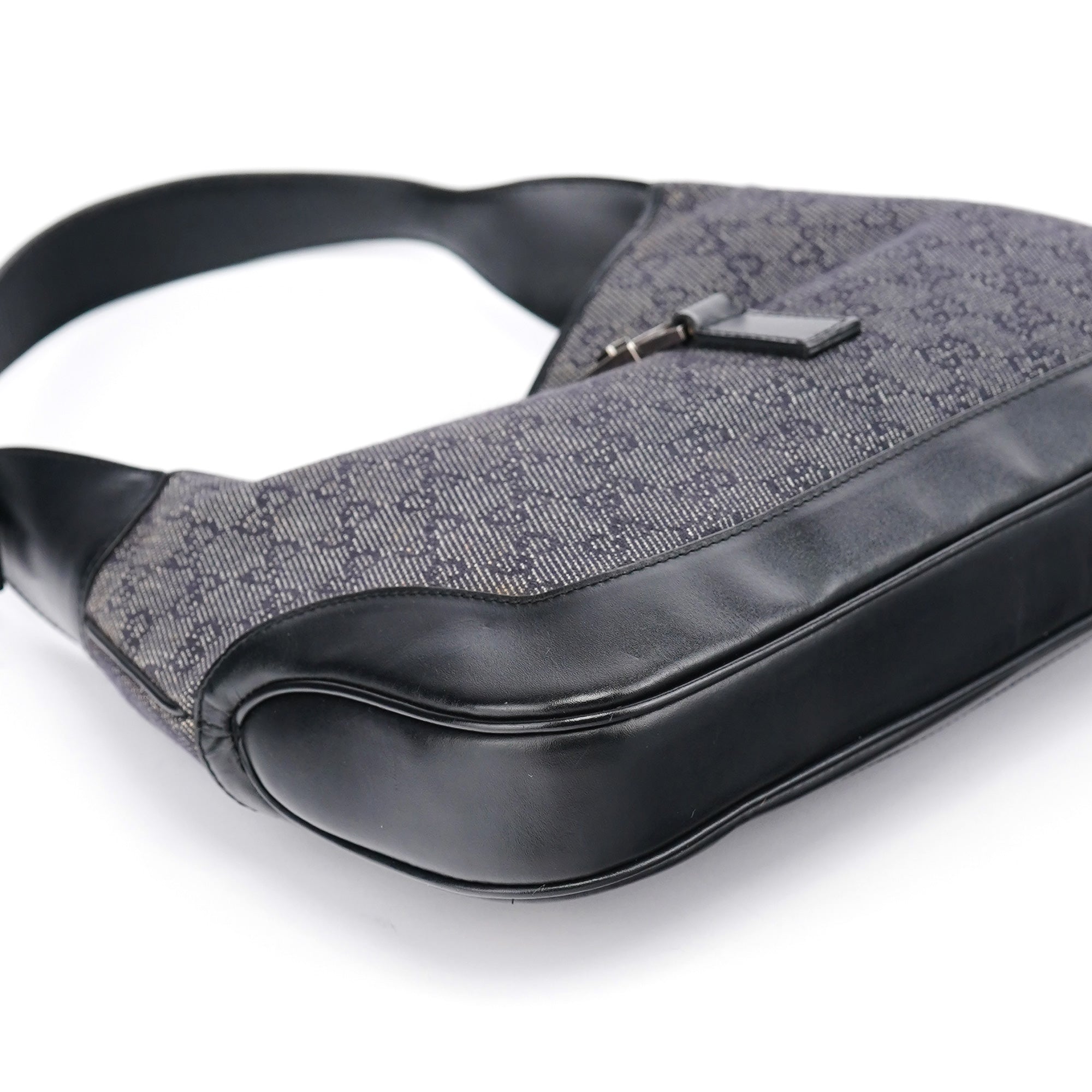 Anthracite GG Denim Jackie Shoulder Bag
