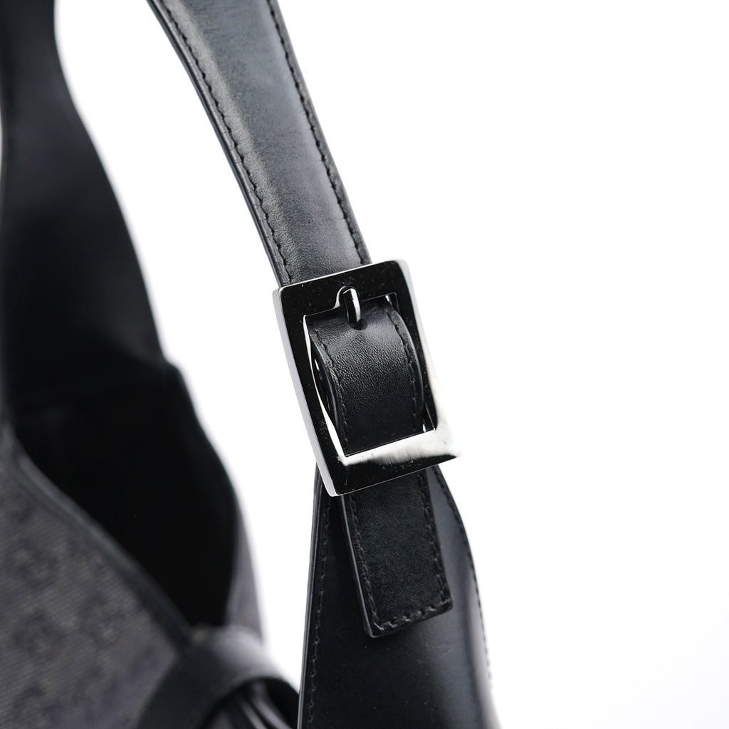 Anthracite GG Denim Jackie Shoulder Bag